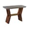 Armen Living Picadilly Rectangle Console Table in Acacia Wood and Concrete LCPJCNCC - alternate 2